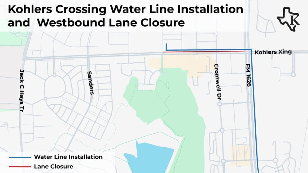 KohlersWaterLine&LaneClosureMap